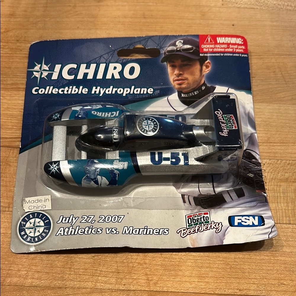 Ichiro Suzuki Seattle Mariners HOF Collectible Hydroplane Baseball Safeco Field